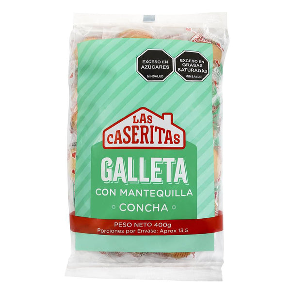 galleta concha las caseritas 400g manteq